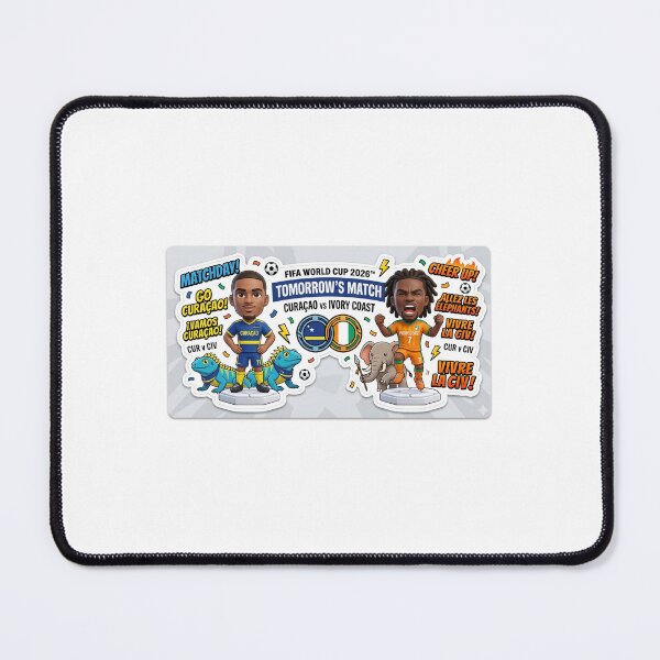 Item preview, Cute Chibi Curaçao vs Ivory Coast designed and sold by VikrantCreative.