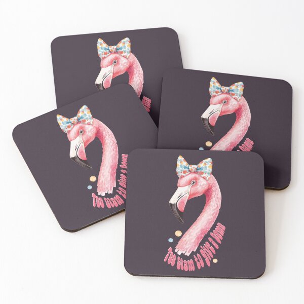 Item preview, Too Glam to Give a Flam: Preppy Pink Flamingo designed and sold by Festive Bug.