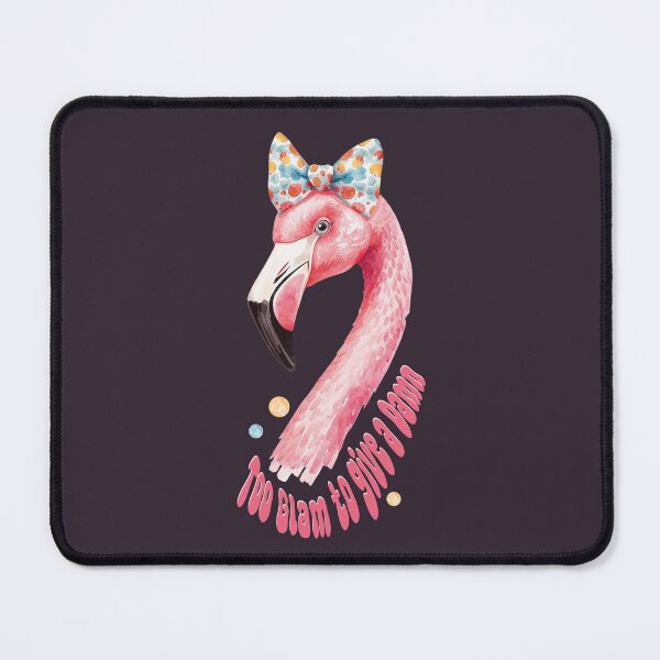 Item preview, Too Glam to Give a Flam: Preppy Pink Flamingo designed and sold by Festive Bug.