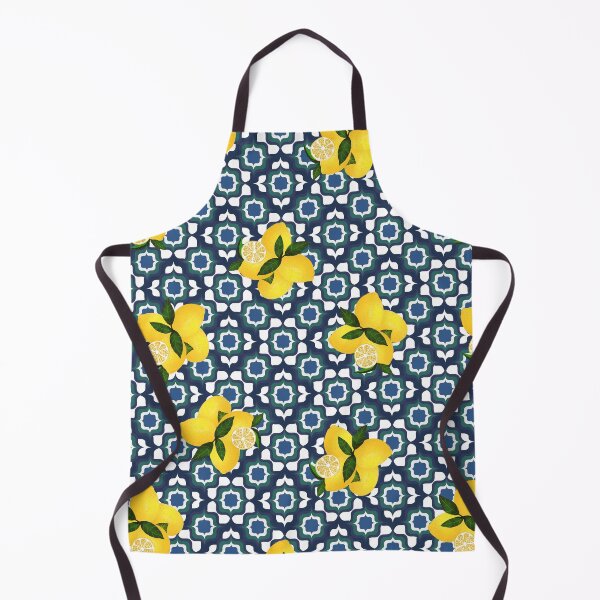 Item preview, Mediterranean Italy Lemon Navy designed and sold by cozysweet.