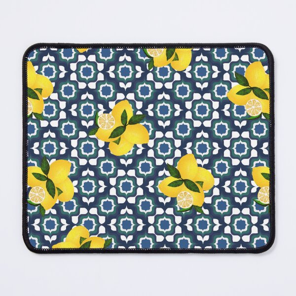 Item preview, Mediterranean Italy Lemon Navy designed and sold by cozysweet.