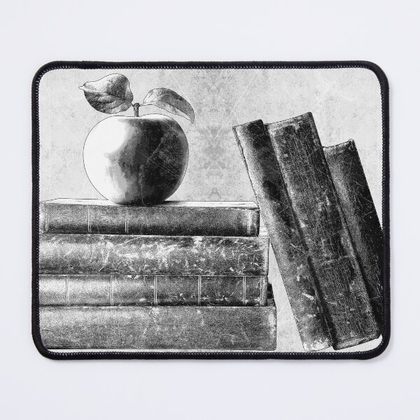 Item preview, Stacked Antique Books Apple Dark Academia Scholar Art designed and sold by Ghoul Enterprises.