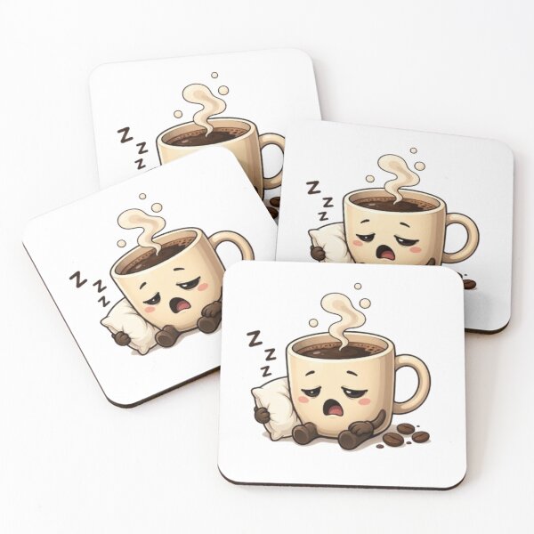 Item preview, Tired Coffee Mug Yawning – Cute Sleepy Morning Caffeine Cartoon designed and sold by Northern Glow Art.