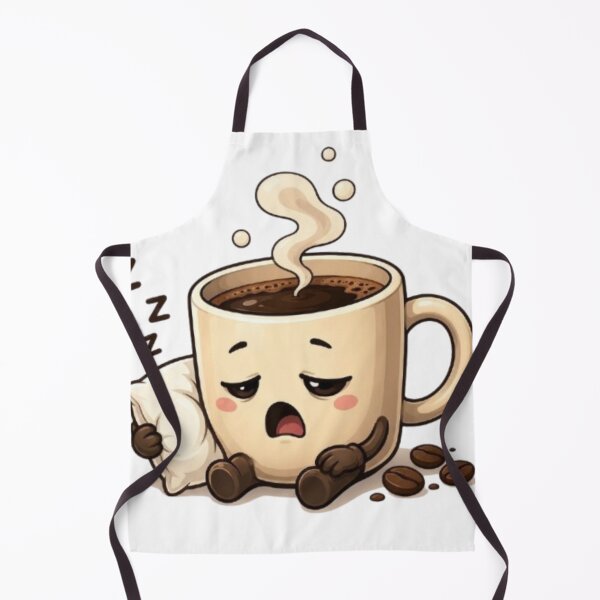 Item preview, Tired Coffee Mug Yawning – Cute Sleepy Morning Caffeine Cartoon designed and sold by Northern Glow Art.