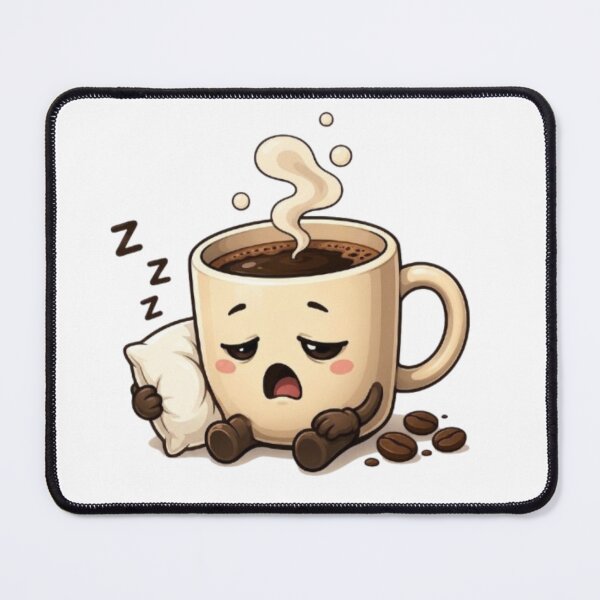 Item preview, Tired Coffee Mug Yawning – Cute Sleepy Morning Caffeine Cartoon designed and sold by Northern Glow Art.