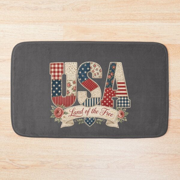 Item preview, Faux Patchwork Patriotic America 250 4th of July designed and sold by VectorJoy.