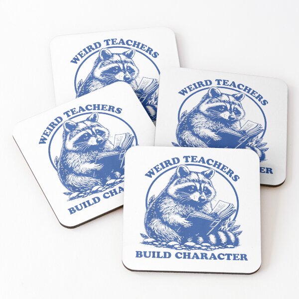 Item preview, Weird Teachers Build Character Appreciation Raccoon T-Shirt designed and sold by Voila-creative.