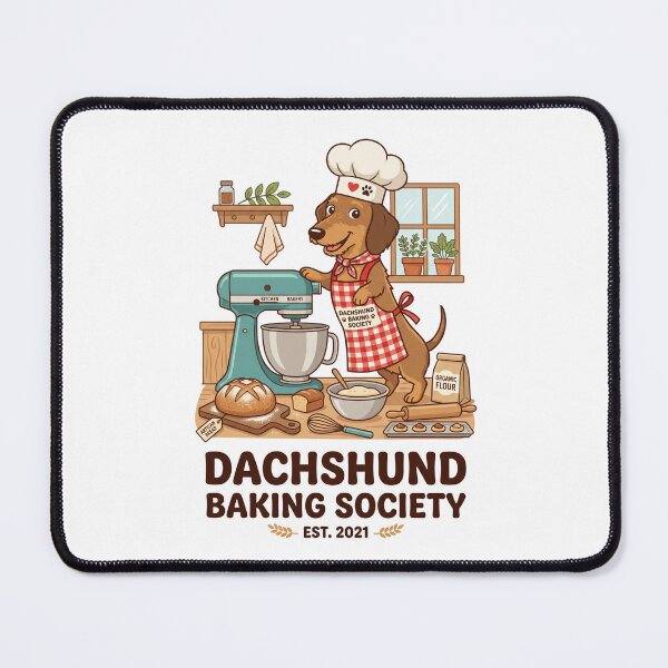 Item preview, Dachshund Baking Society Pastry Chef Culinary Dog designed and sold by PictoVibe.