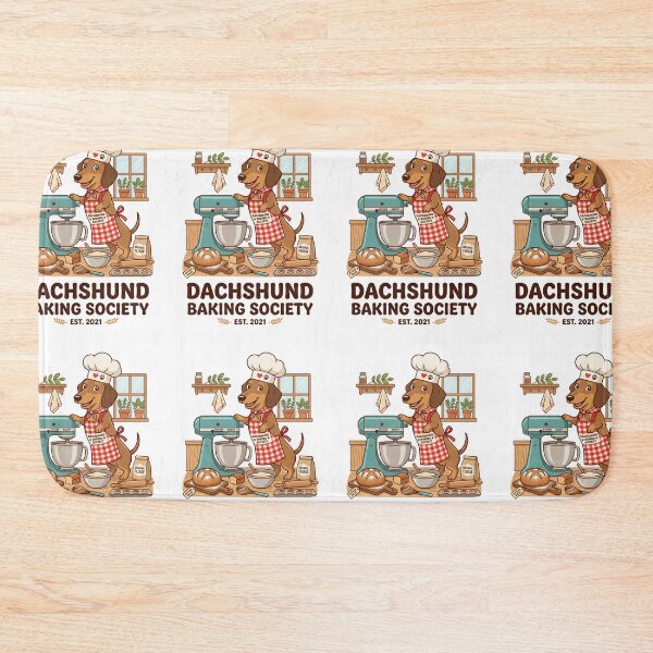 Item preview, Dachshund Baking Society Pastry Chef Culinary Dog designed and sold by PictoVibe.
