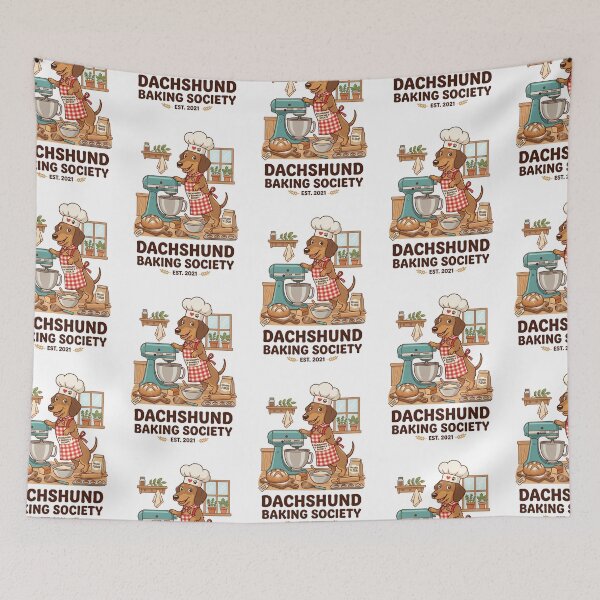Item preview, Dachshund Baking Society Pastry Chef Culinary Dog designed and sold by PictoVibe.