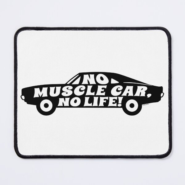 Item preview, No Muscle Car No Life - Retro 60s Silhouette designed and sold by Automotive Art by Greg.