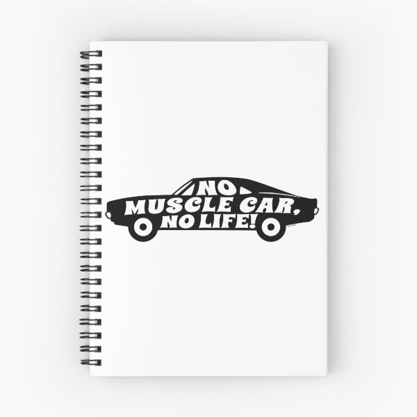 Item preview, No Muscle Car No Life - Retro 60s Silhouette designed and sold by Automotive Art by Greg.