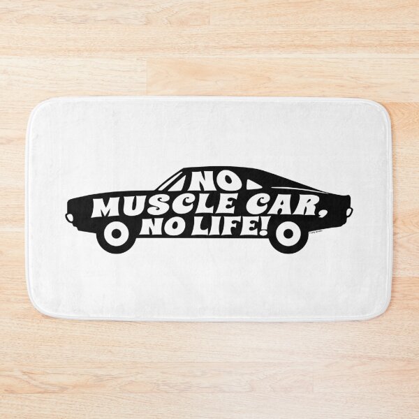 Item preview, No Muscle Car No Life - Retro 60s Silhouette designed and sold by Automotive Art by Greg.