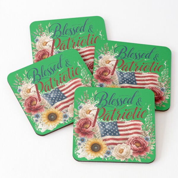 Item preview, Blessed Patriotic Boho Floral America 250 July 4th designed and sold by VectorJoy.