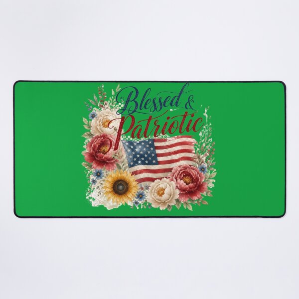 Item preview, Blessed Patriotic Boho Floral America 250 July 4th designed and sold by VectorJoy.