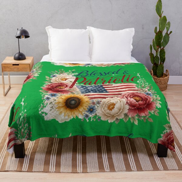 Item preview, Blessed Patriotic Boho Floral America 250 July 4th designed and sold by VectorJoy.