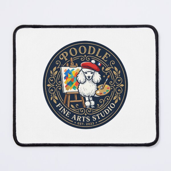 Item preview, Poodle Fine Arts Studio Painter Artist Canvas Dog designed and sold by PictoVibe.