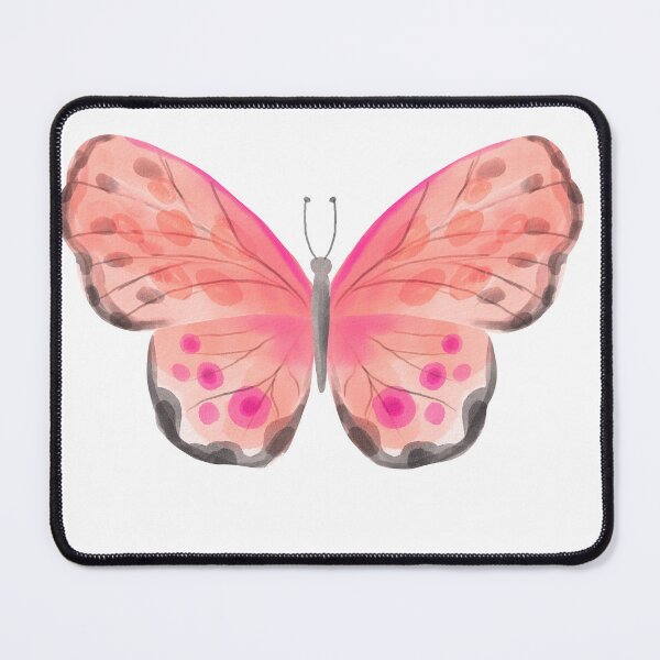 Item preview, Boho Flutter Pink Butterfly — Watercolour Die Cut Sticker, Boho Butterfly Art, Nature Sticker designed and sold by ArtByShoonya.