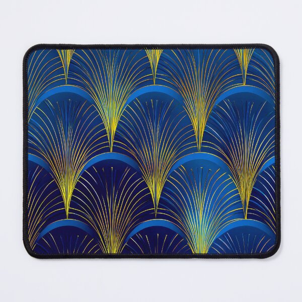 Item preview, Art Deco / Art Nouveau Blue And Golden Pattern designed and sold by DEC02.