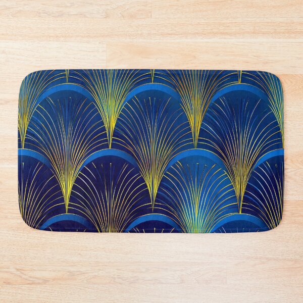 Item preview, Art Deco / Art Nouveau Blue And Golden Pattern designed and sold by DEC02.