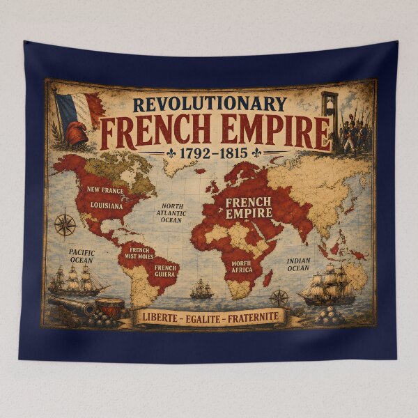Item preview, Revolutionary French Empire Map 1792–1815 CE designed and sold by AtlasFactory.