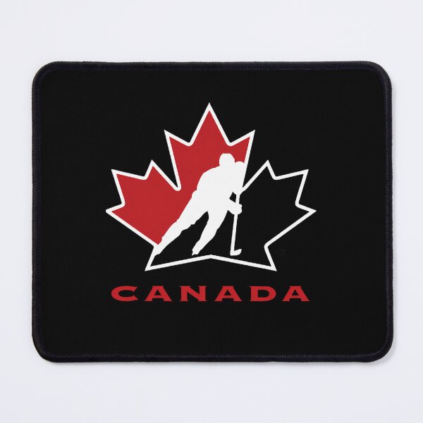 Item preview, Silhouette Of Ice Hockey Player Holding Stick Inside Red designed and sold by fouadbihmidine.