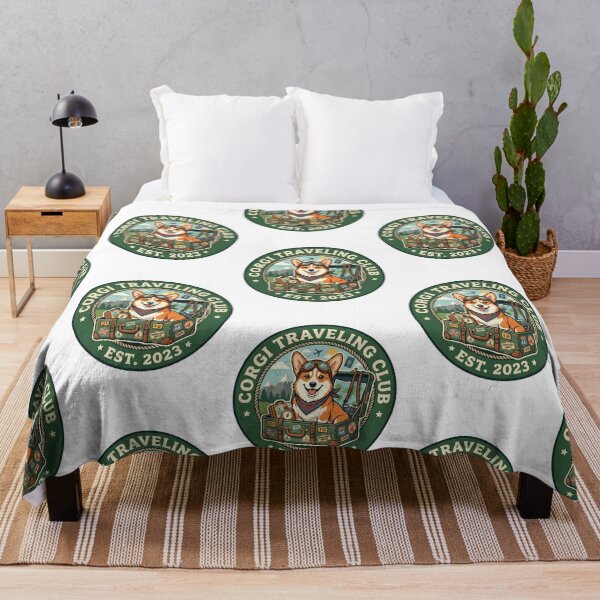 Item preview, Maleta de viaje Corgi Traveling Club Wanderlust designed and sold by PictoVibe.