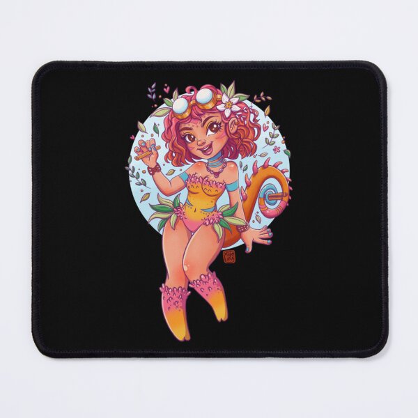 Item preview, Cammy Chameleon Cute Fantasy Girl Art designed and sold by Miikolunaa.