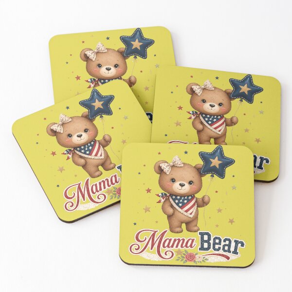 Item preview, Mama Bear Patriotic America 250 4th of July Gift designed and sold by VectorJoy.