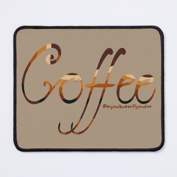 Item preview, Coffee! Cafe Hand-Drawn Word designed and sold by KrystalBStudios.