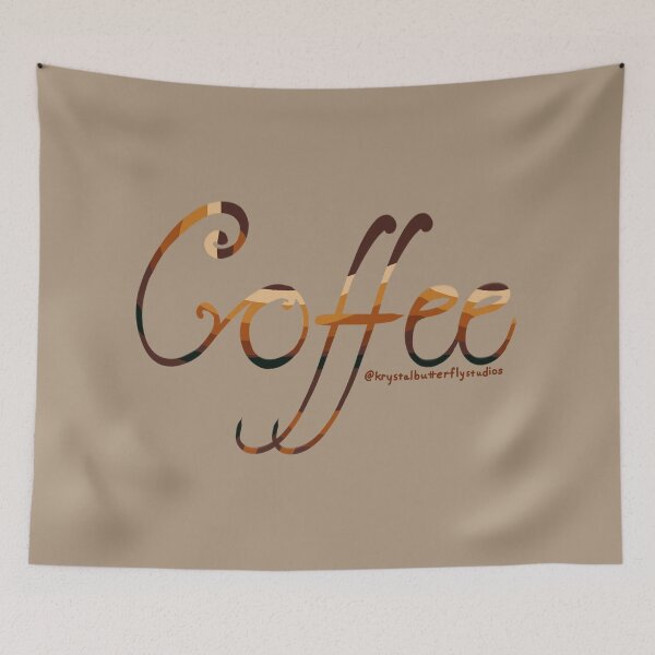 Item preview, Coffee! Cafe Hand-Drawn Word designed and sold by KrystalBStudios.