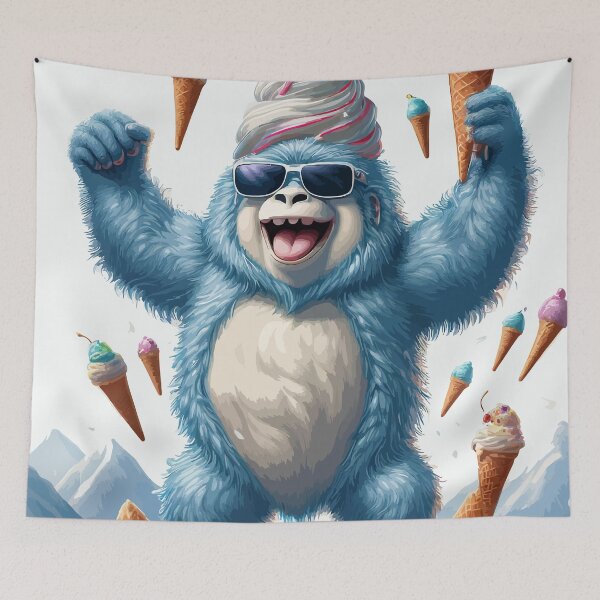 Item preview, The Ice Cream Yeti Party designed and sold by bb-15artstudio.