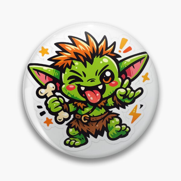 Item preview, Mischievous Kawaii Goblin Monster Sticker designed and sold by NeoSakura.