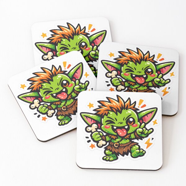 Item preview, Mischievous Kawaii Goblin Monster Sticker designed and sold by NeoSakura.