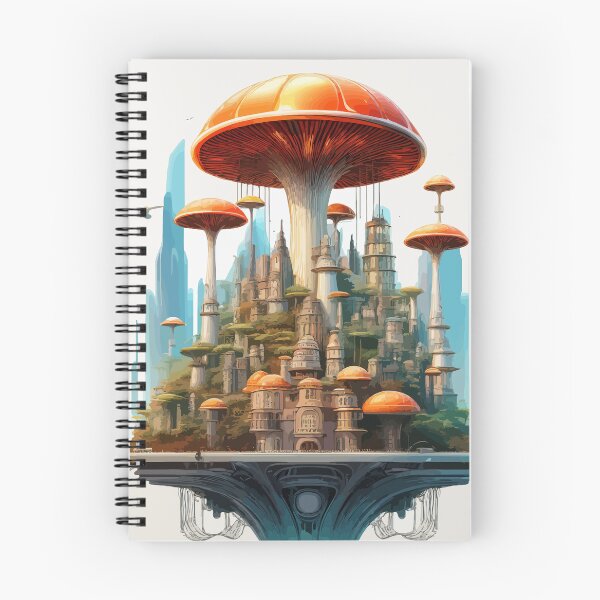 Item preview, The Mushroom City Metropolis designed and sold by bb-15artstudio.