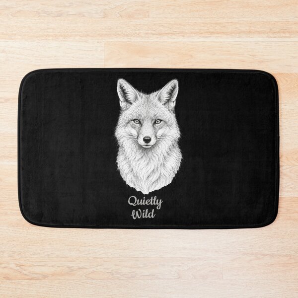 Item preview, Fox Art | Quietly Wild | Wildlife Nature Black and White Illustration designed and sold by Made by Tamar.