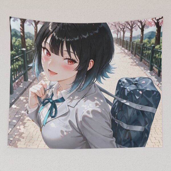 Item preview, Umi Asanagi Second Prettiest Girl Cherry Blossom Walk designed and sold by MicaheHaffner.