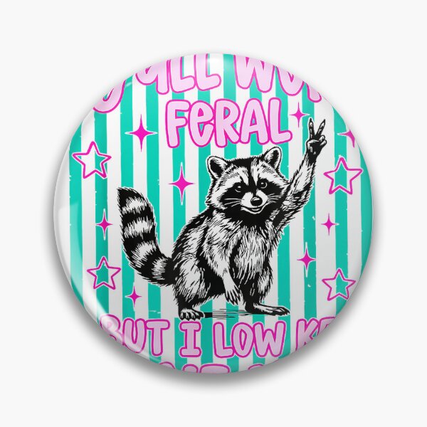 Item preview, Y'all were Feral But I Low Key Love You Raccoon Cute Teacher T-Shirt designed and sold by DArtfulStudio.