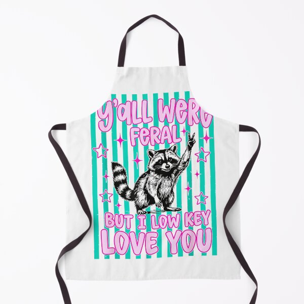 Item preview, Y'all were Feral But I Low Key Love You Raccoon Cute Teacher T-Shirt designed and sold by DArtfulStudio.