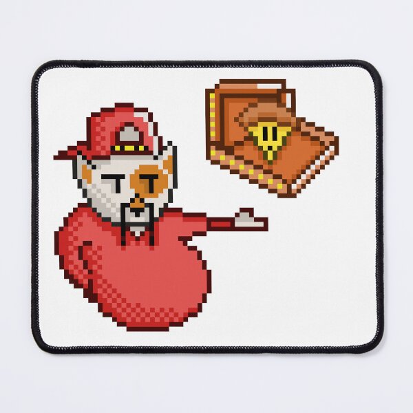 Item preview, Pizza Delivery Cat Floating Pixel Art designed and sold by RetroRlx.