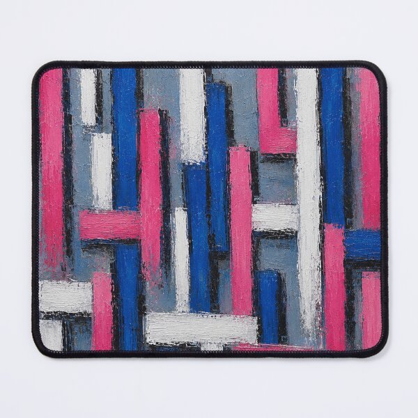 Item preview, Structure Magenta – Abstract Geometric Impasto Wall Art designed and sold by Ingorgia Studio.