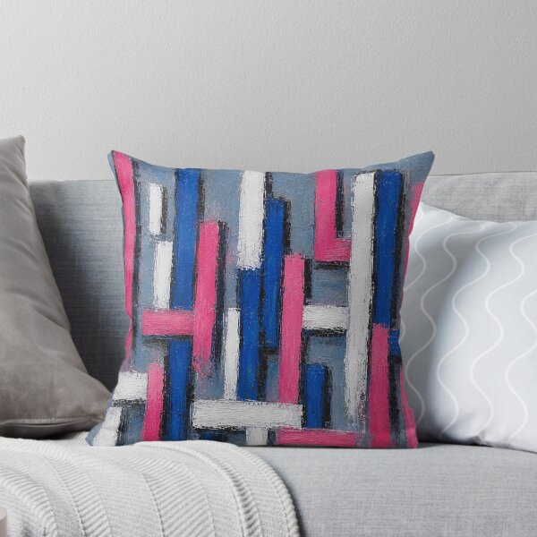 Item preview, Structure Magenta – Abstract Geometric Impasto Wall Art designed and sold by Ingorgia Studio.