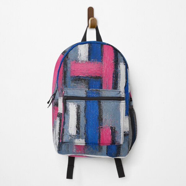 Item preview, Structure Magenta – Abstract Geometric Impasto Wall Art designed and sold by Ingorgia Studio.