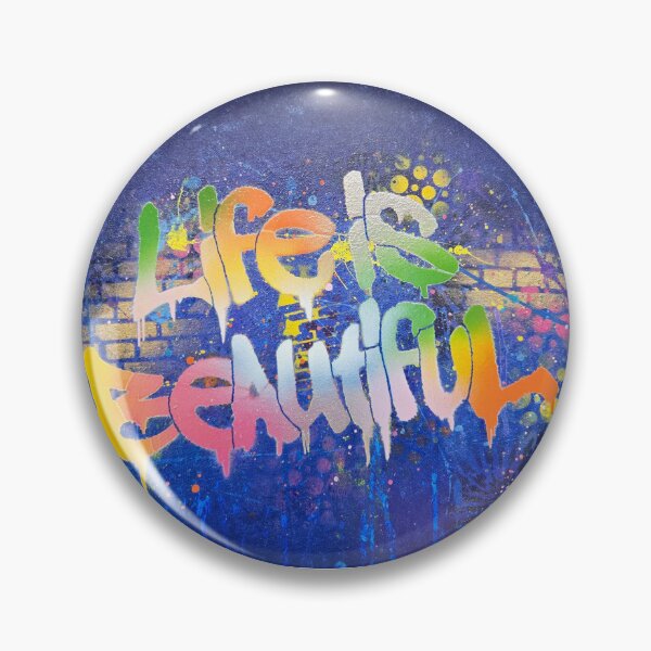 Item preview, Life Is Beautiful – Colorful Graffiti Street Art designed and sold by JFKreations.