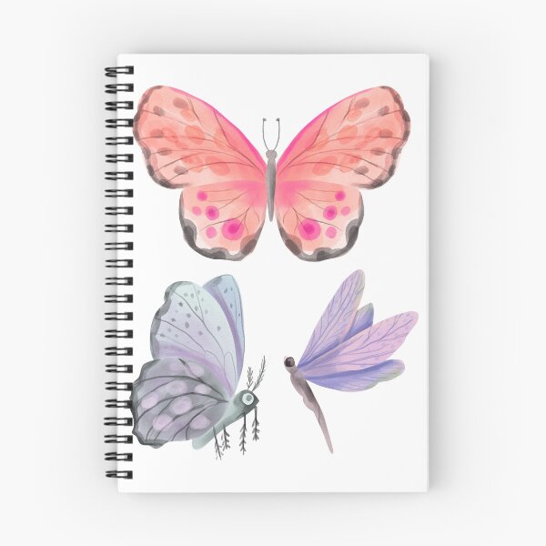 Item preview, Boho Flutter Sticker Sheet — Watercolour Butterfly & Dragonfly Sticker Set, Boho Nature Stickers designed and sold by ShooNyaArtStudio.