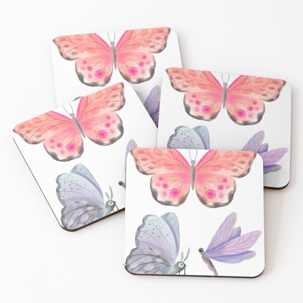 Item preview, Boho Flutter Sticker Sheet — Watercolour Butterfly & Dragonfly Sticker Set, Boho Nature Stickers designed and sold by ShooNyaArtStudio.