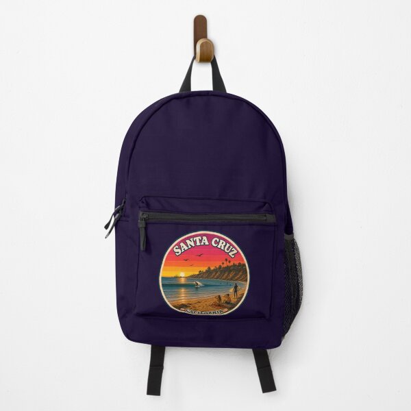 Item preview, Santa Cruz Surf Retro California Sunset Badge designed and sold by Swanny's Custom T-shirt and Gift Designs.