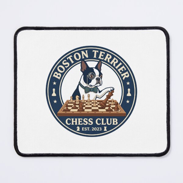Item preview, Boston Terrier Chess Club Grandmaster Board Game Dog designed and sold by PictoVibe.
