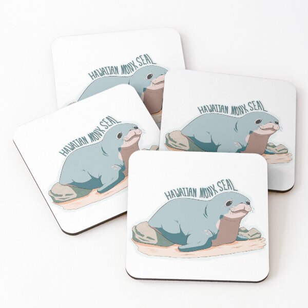 Item preview, Hawaiian Monk Seal (Endangered Species) designed and sold by Dragon Blossom Art.