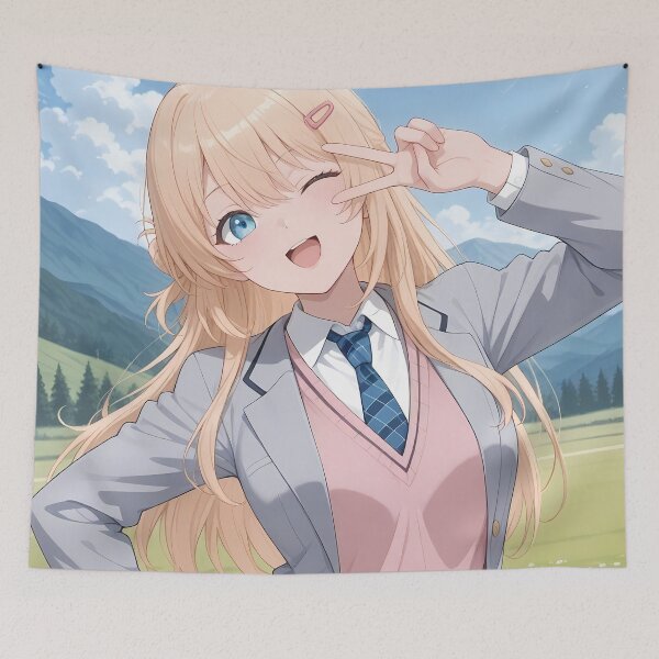 Item preview, Yuu Amami Second Prettiest Girl Kura Nika Sunny Peace Charm designed and sold by MicaheHaffner.